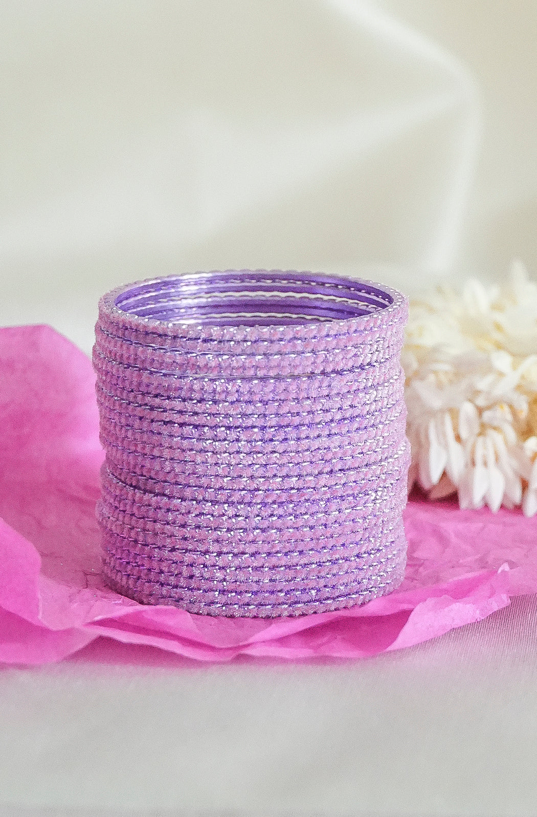 Lavender Sparkle Bangles - Eco-friendly - Sama Homes