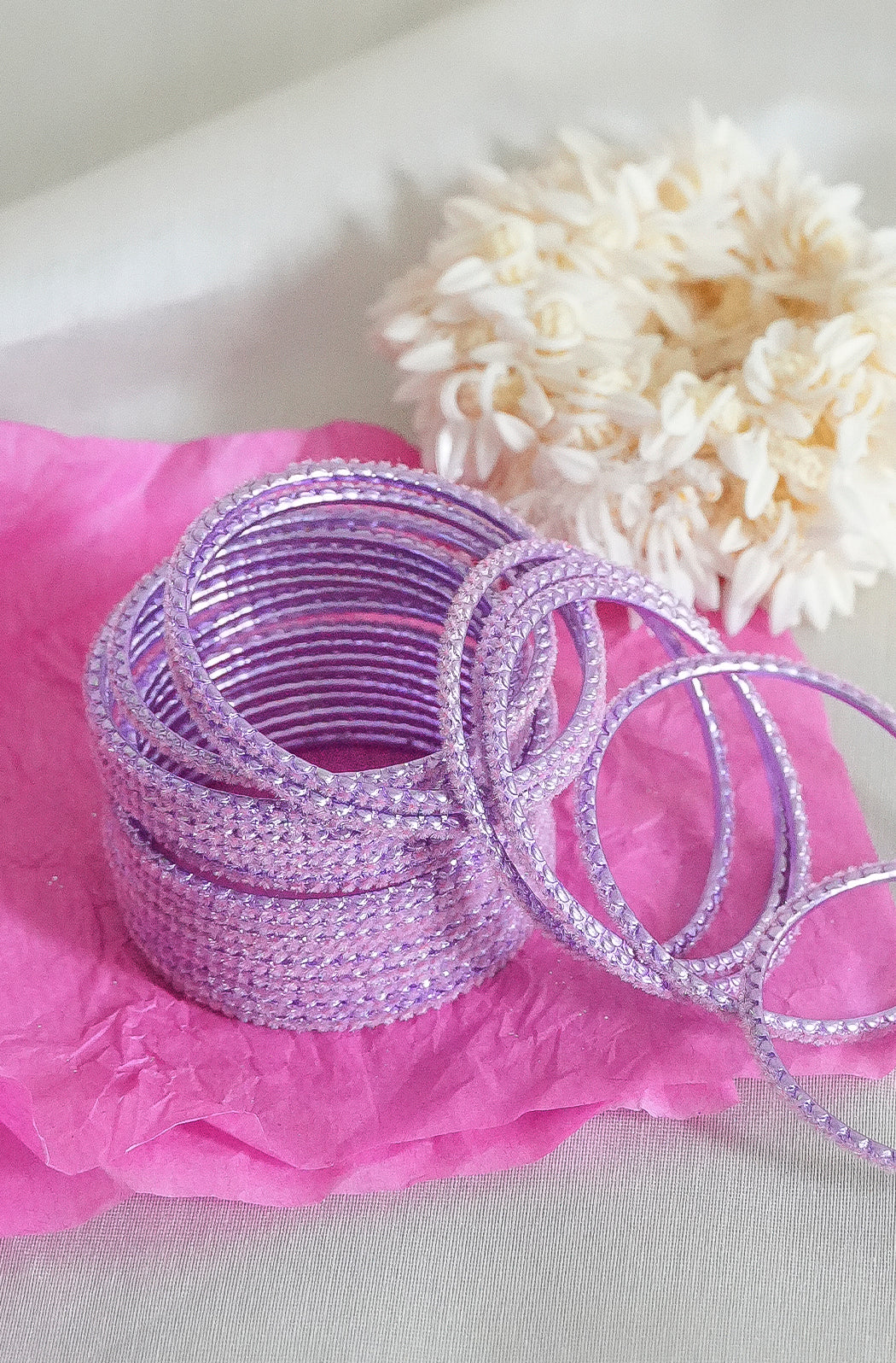 Lavender Sparkle Bangles - Image 5