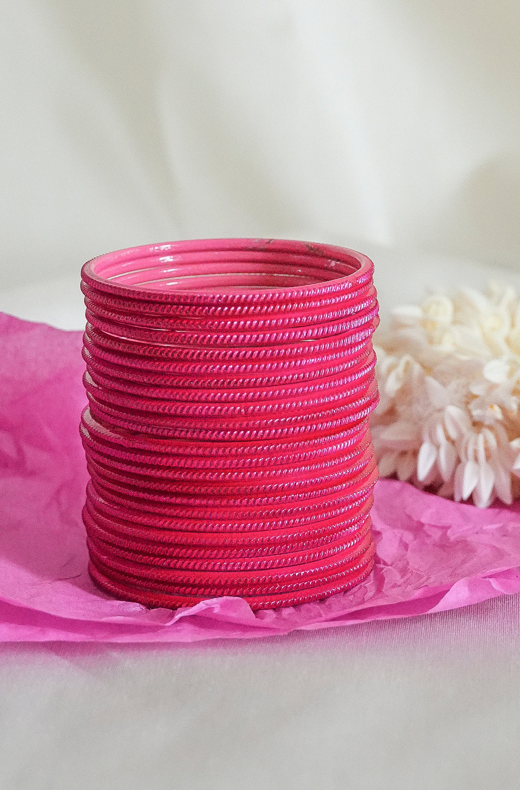 Hot Pink Spark Bangles - Image 2