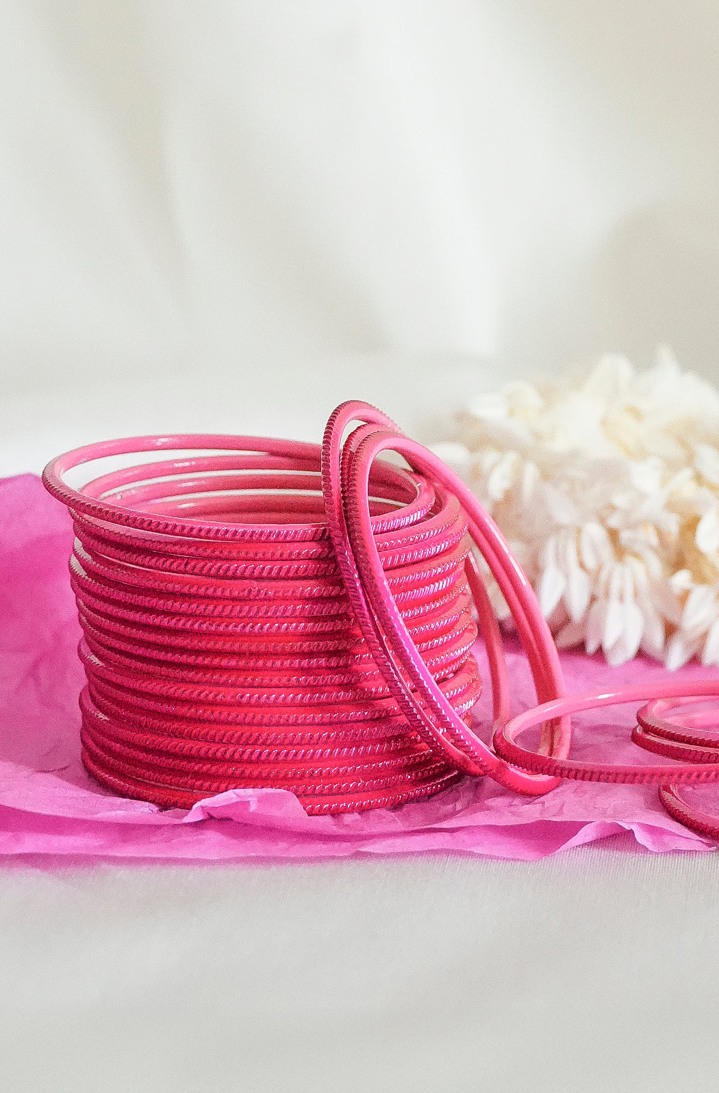 Hot Pink Spark Bangles - Image 4