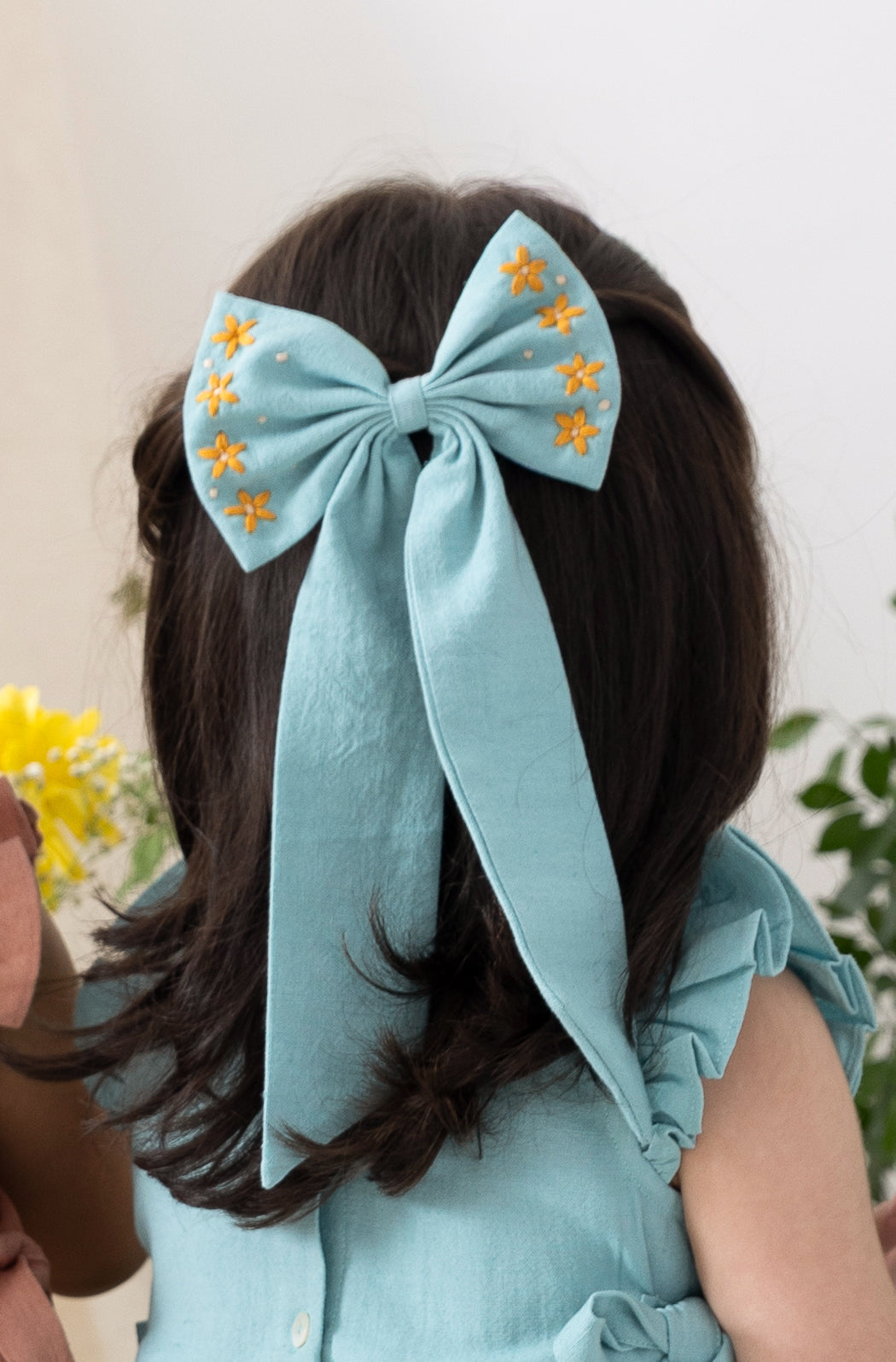 Bow Hair Accessories - Blue - Eco-friendly - Sama Homes
