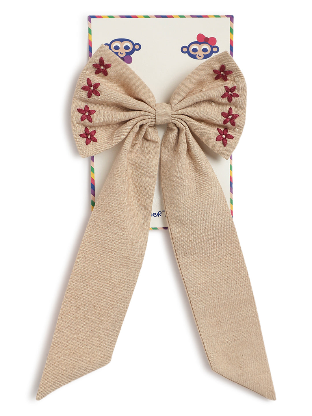 Bow Hair Accessories - Beige - Image 2