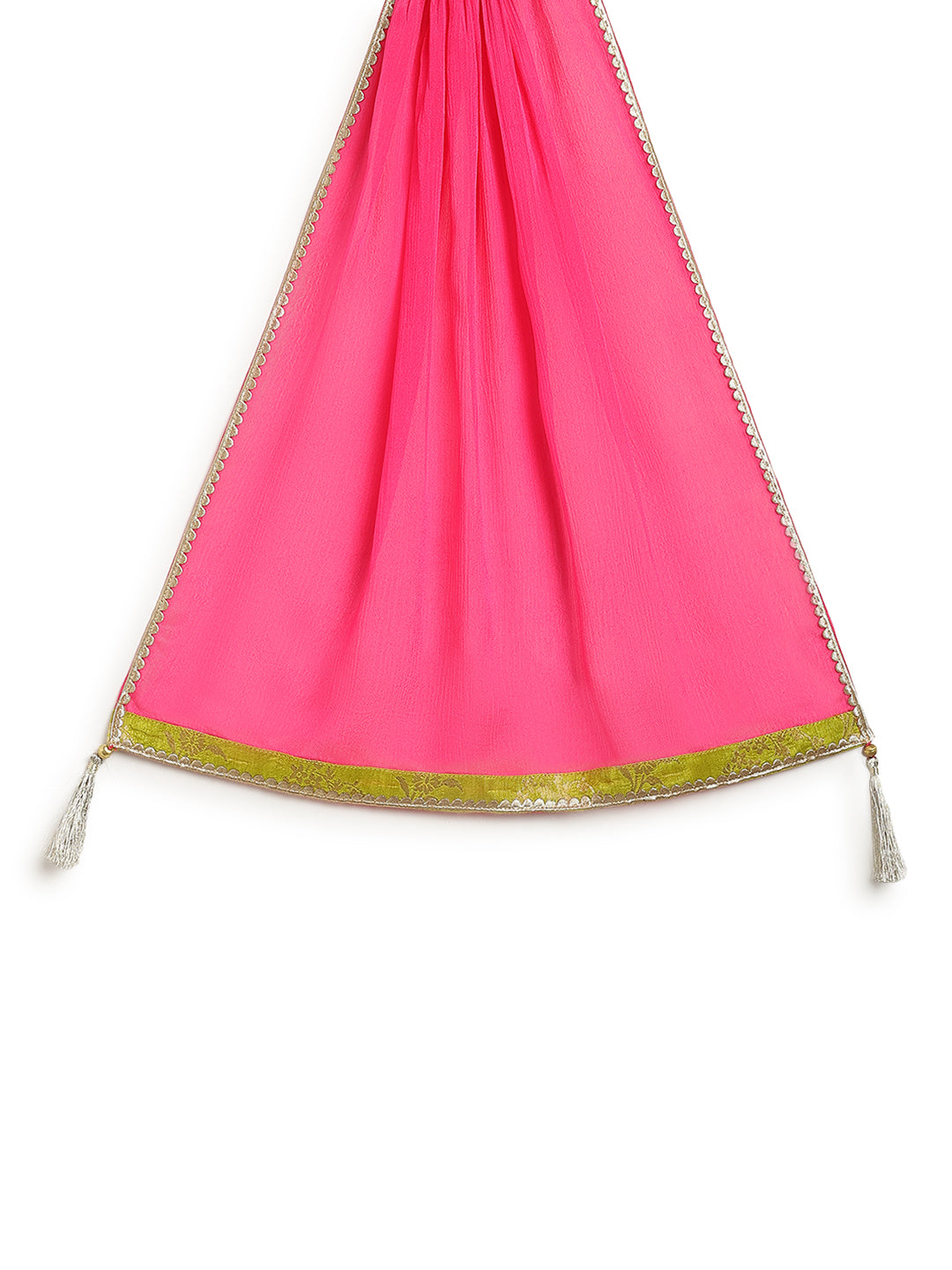 Blossom Glow Lehenga Set - Green - Image 8