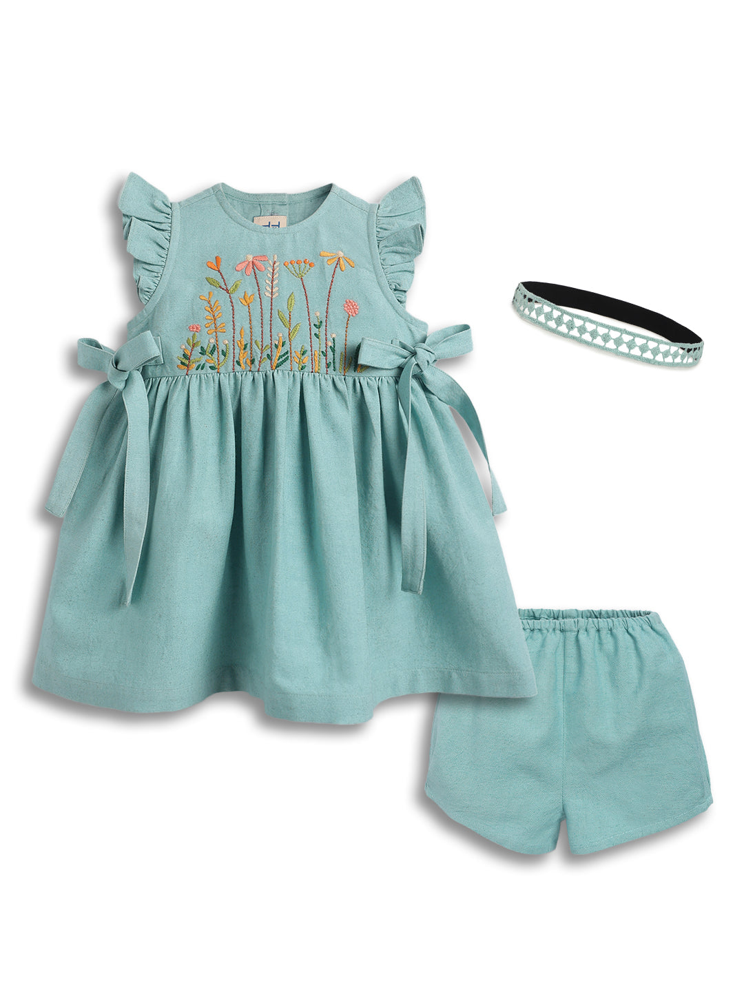 Countryside Floral Embroidery Dress - Image 2