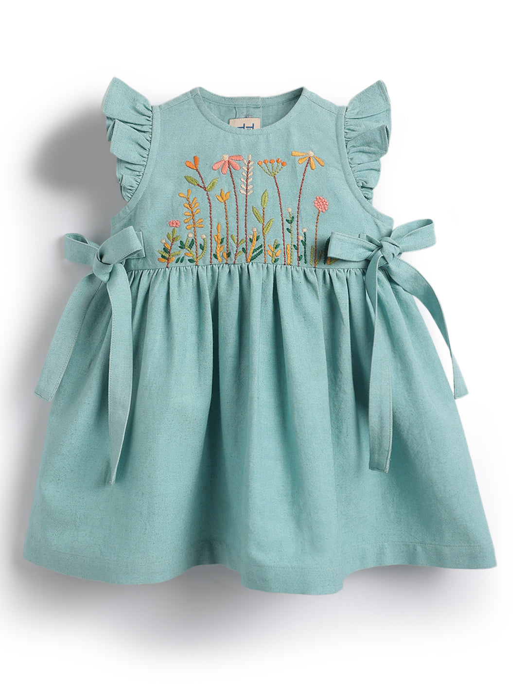 Countryside Floral Embroidery Dress - Image 4