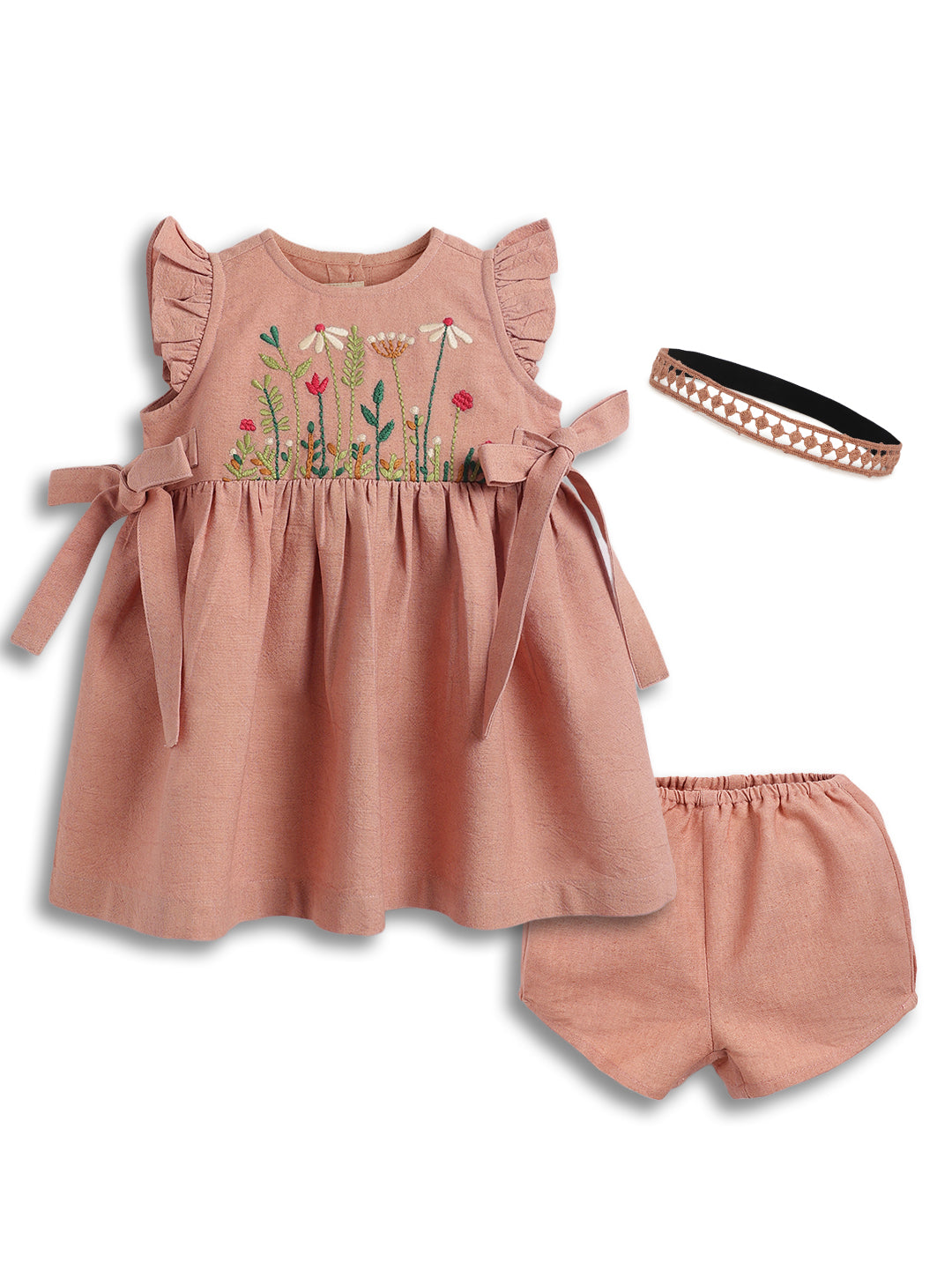 Countryside Floral Embroidery Dress - Image 2