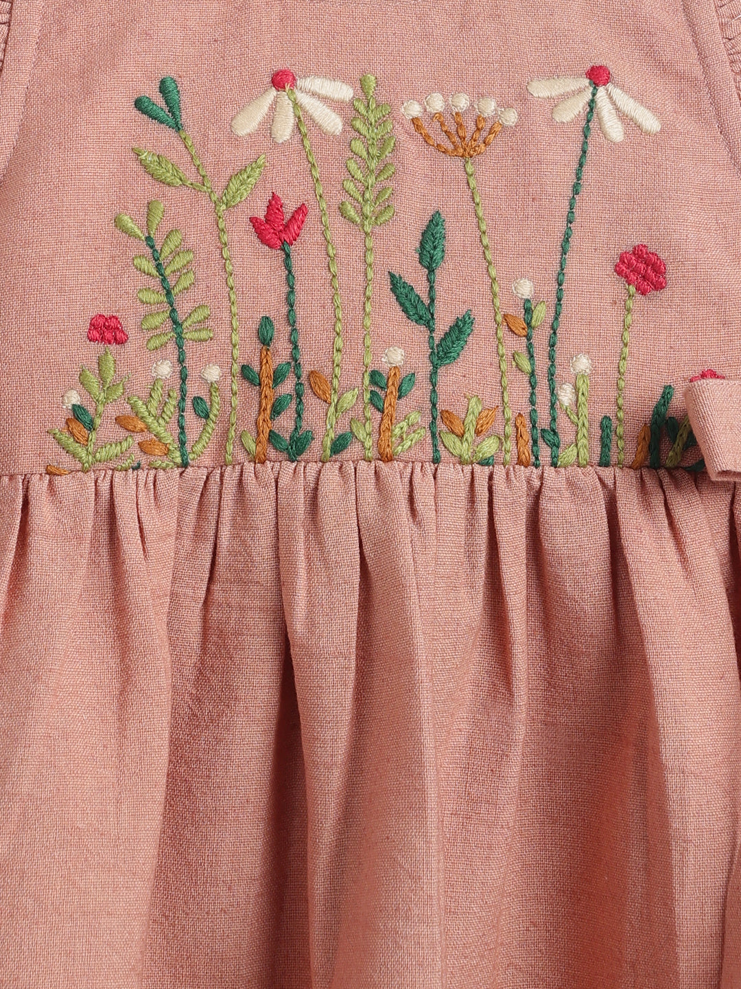 Countryside Floral Embroidery Dress