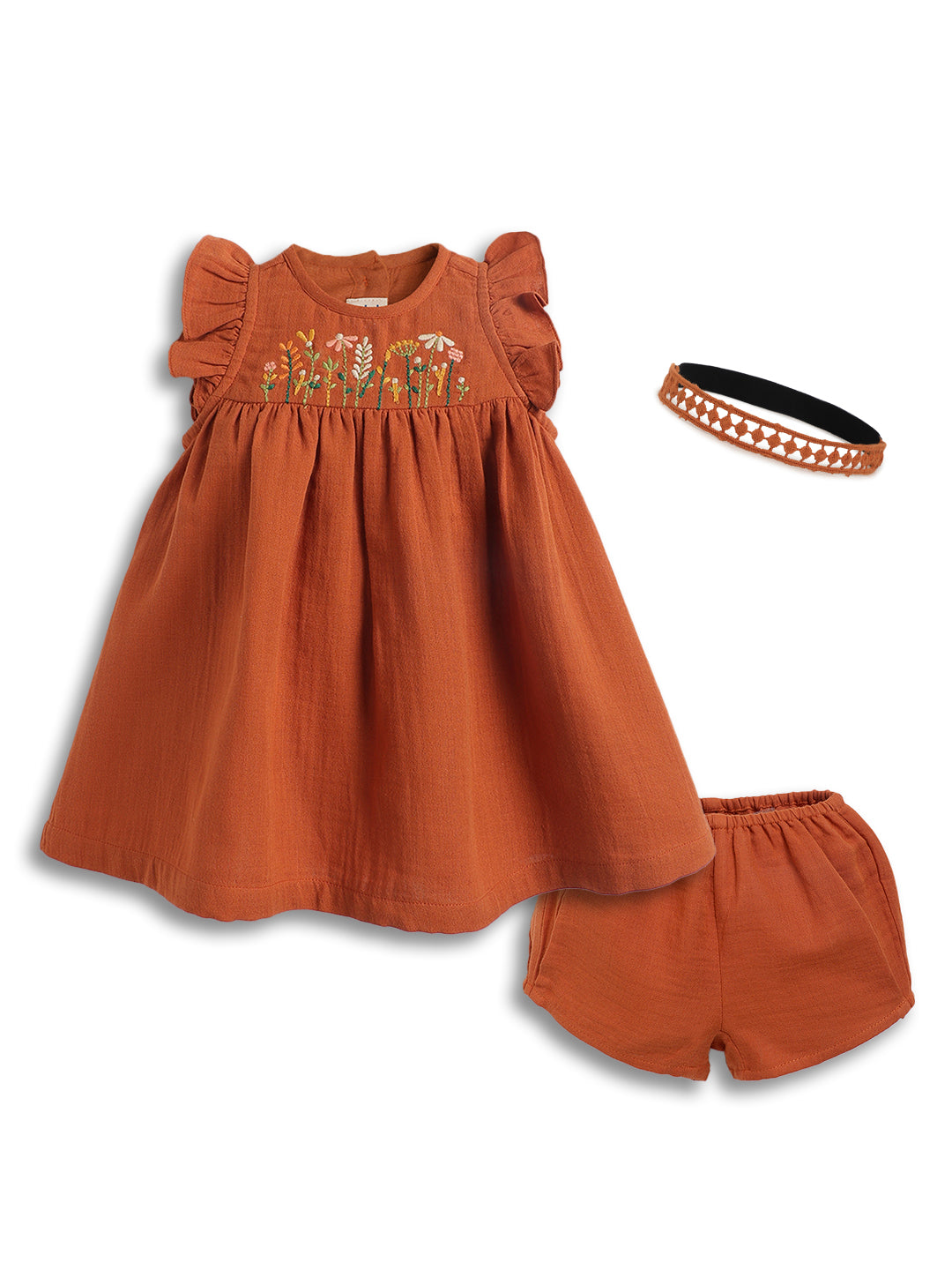 Floral Embroidery Dress