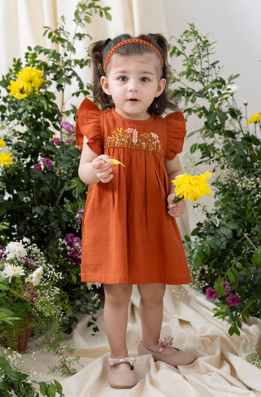 Floral Embroidery Dress