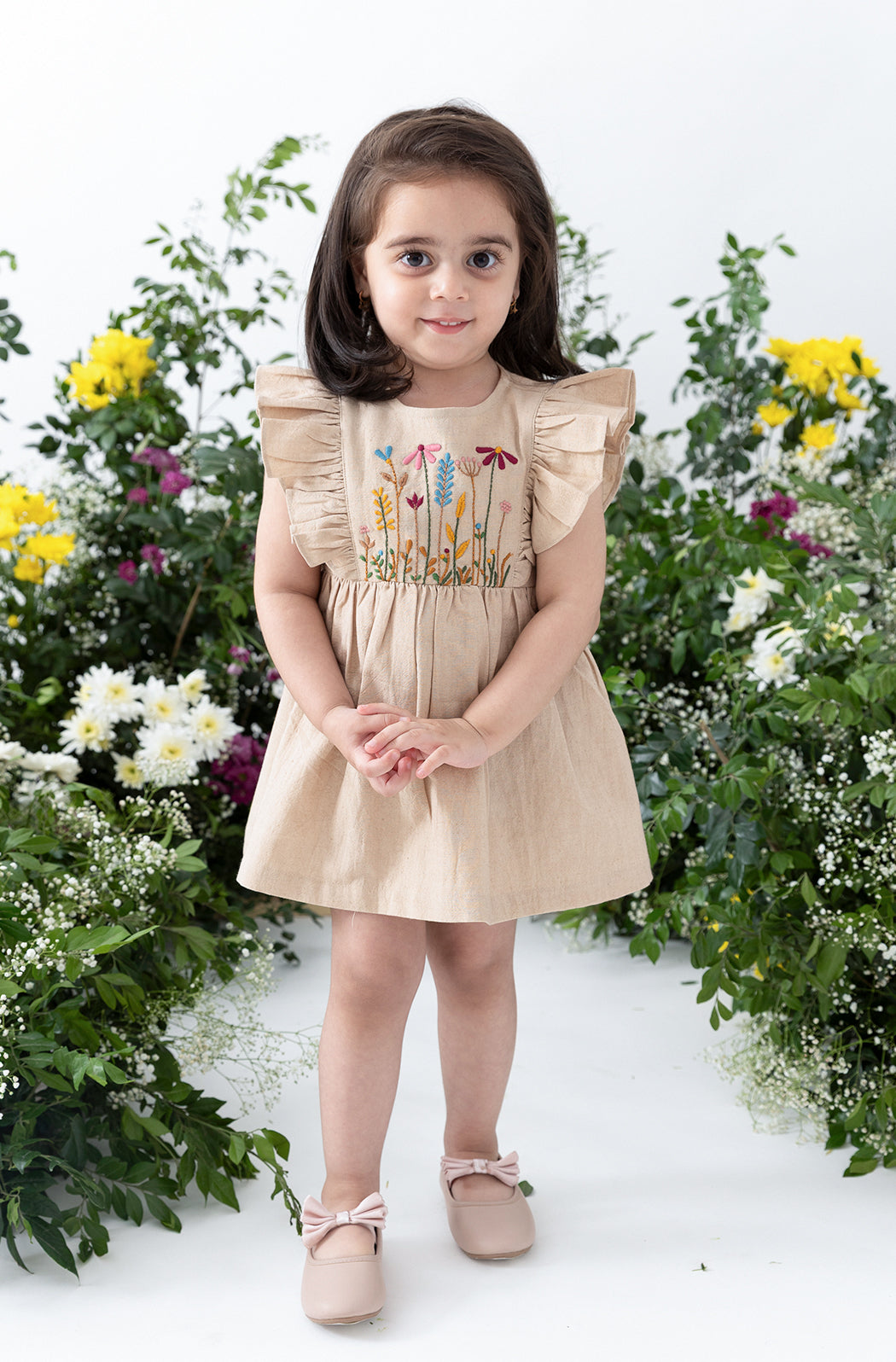 Secret Garden Floral Embroidery Dress - Image 6