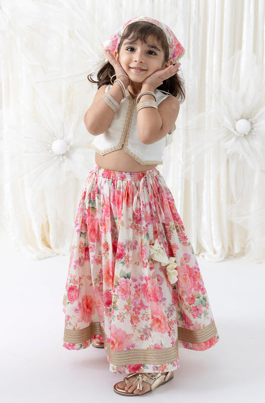 Gulaabo Lehenga Set with Bandana