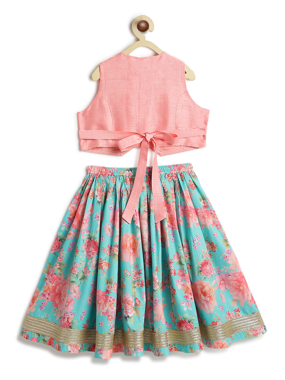 Gulaabo Lehenga Set with Bandana - Image 5