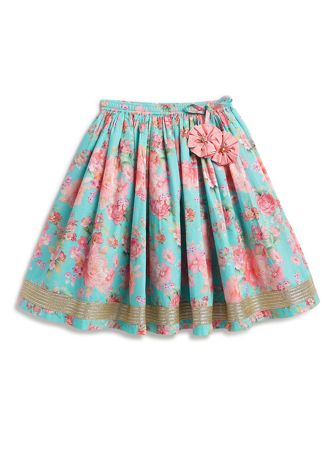 Gulaabo Lehenga Set with Bandana - Image 8