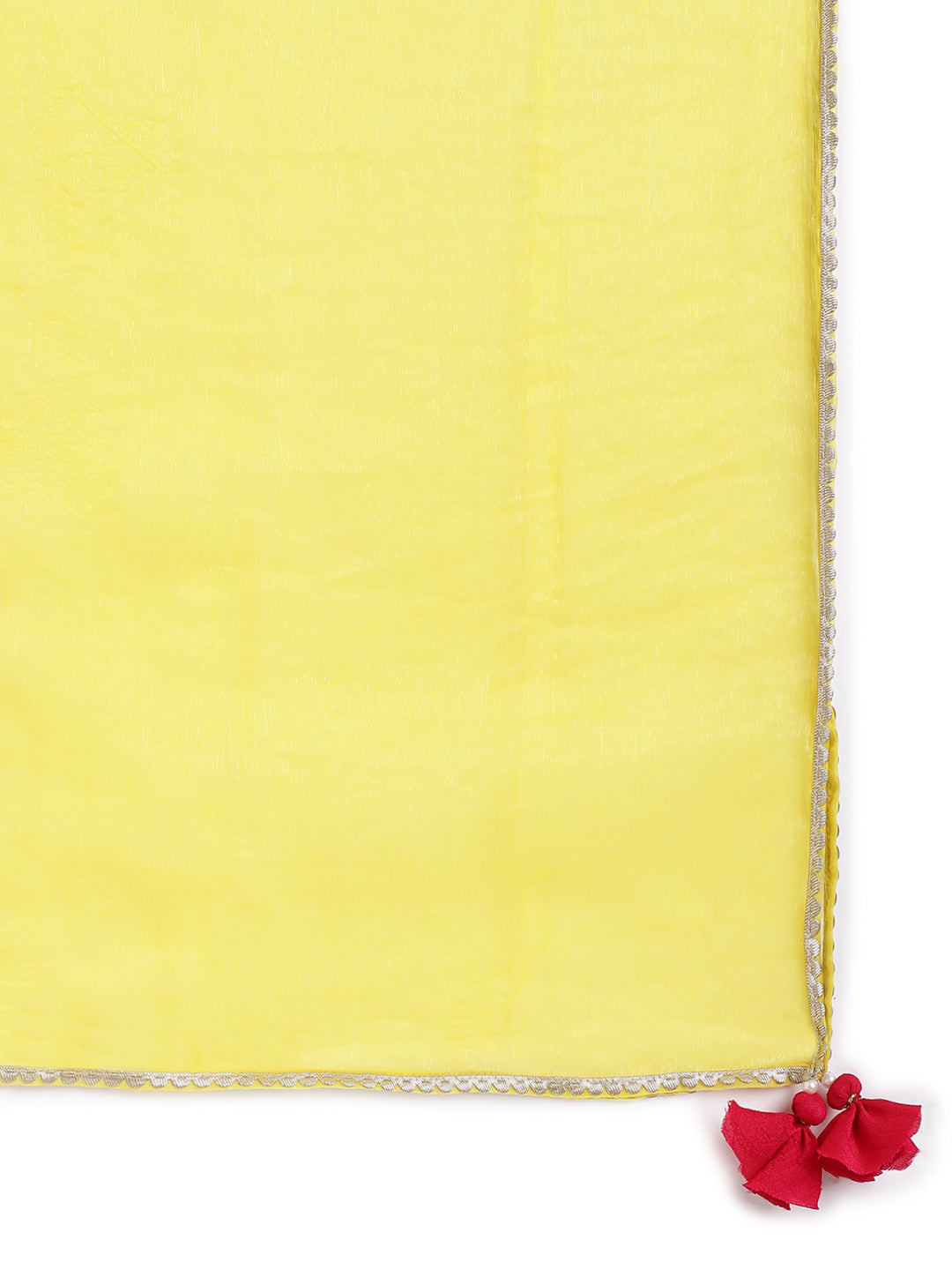 Nargis Silk Suit Set for Girls - Green