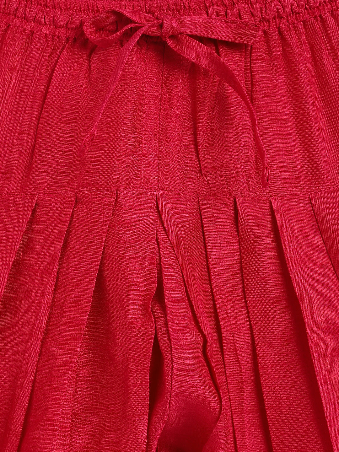 Nargis Silk Suit Set for Girls - Green - Image 8