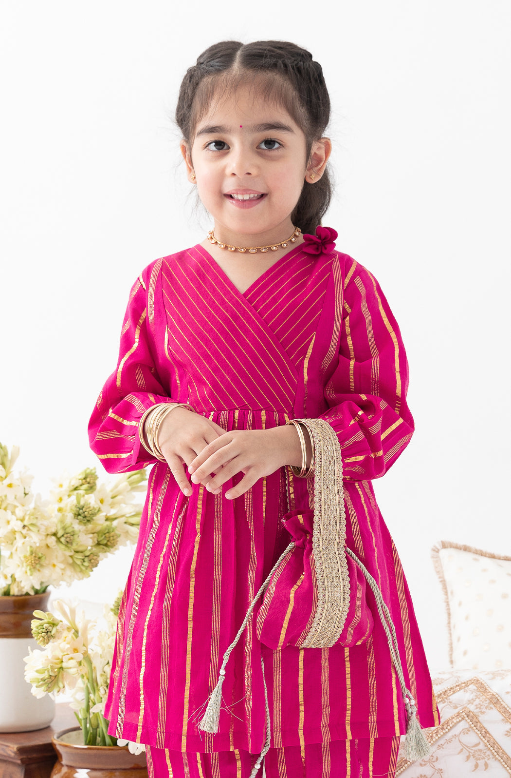 Noor Potli Bag - Pink