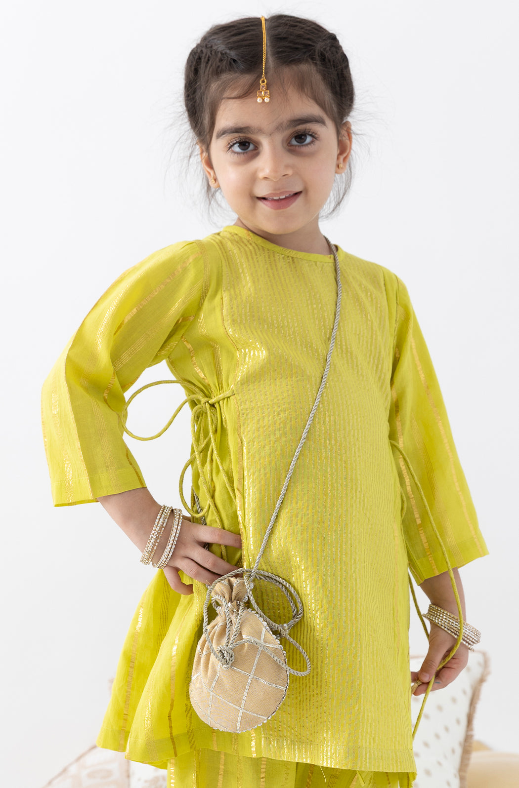 Noor Potli Bag - Beige