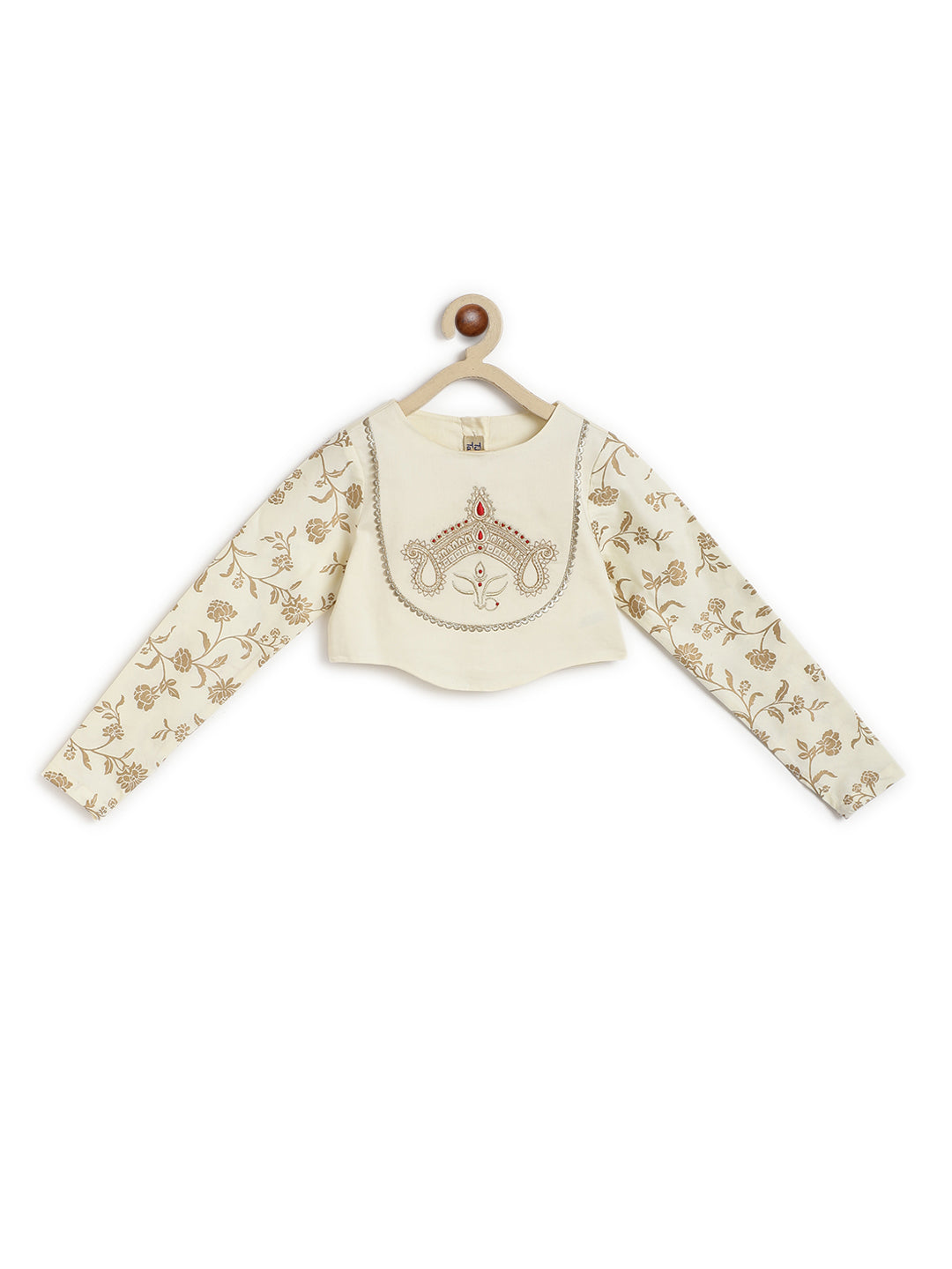 Devi Durga Co-ord Set - Cream - Image 6