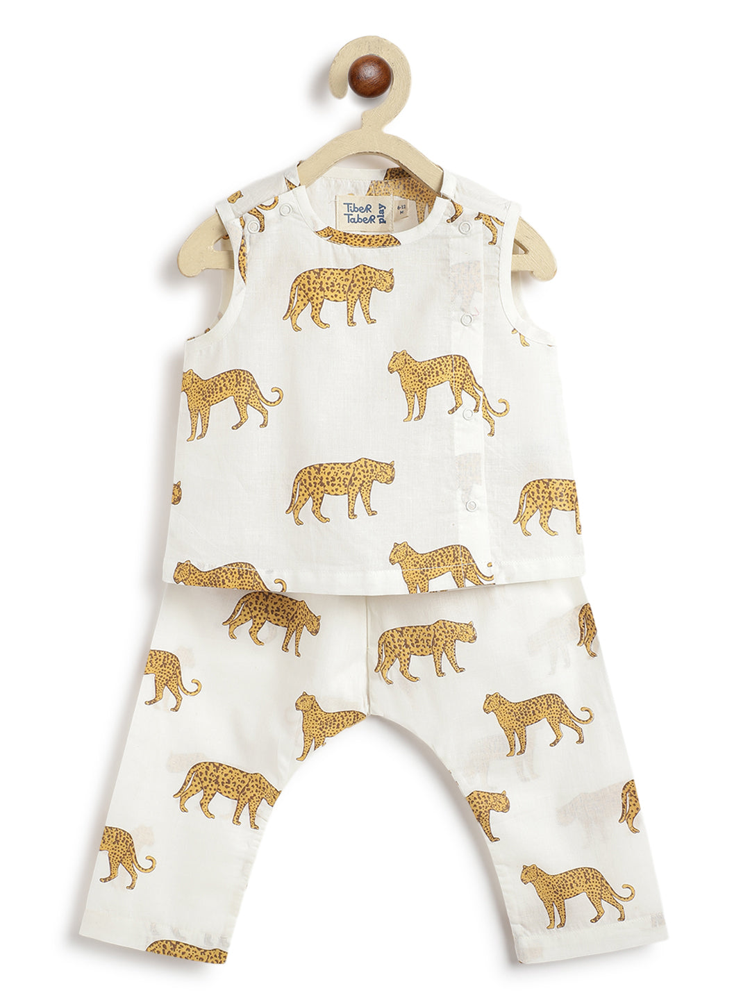 Cheetah Print Jhabla Set