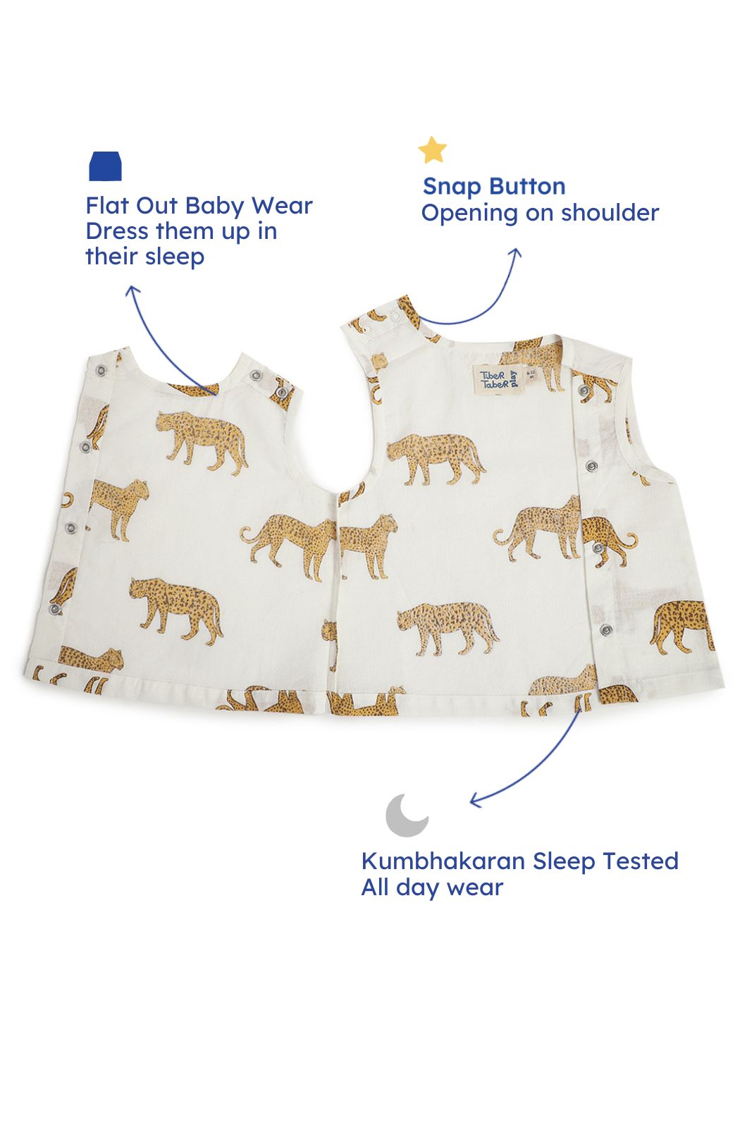 Cheetah Print Jhabla Set