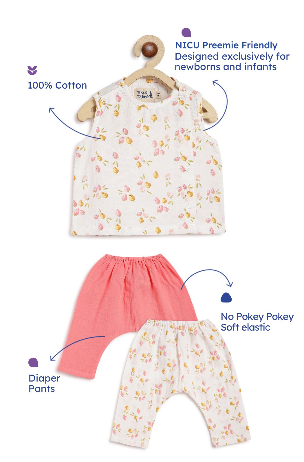 Strawberry Flexi Jhabla Set - Image 3