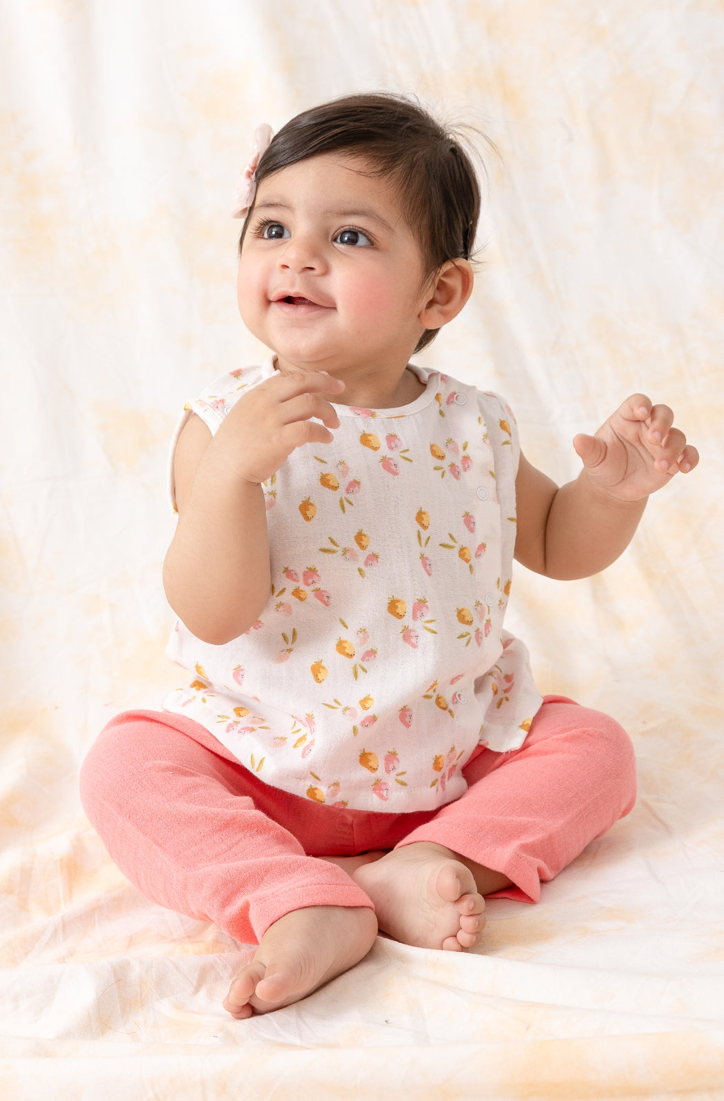 Strawberry Flexi Jhabla Set - Eco-friendly - Sama Homes