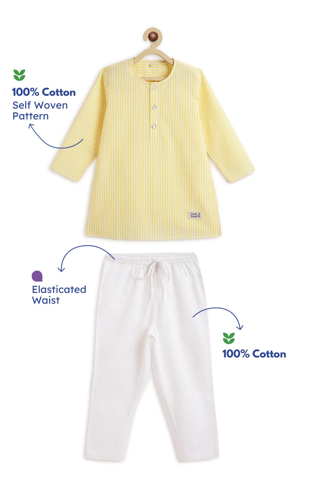 Sunny Stripes Kurta Set - Image 2