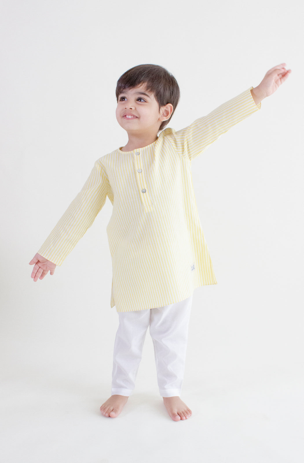 Sunny Stripes Kurta Set - Eco-friendly - Sama Homes