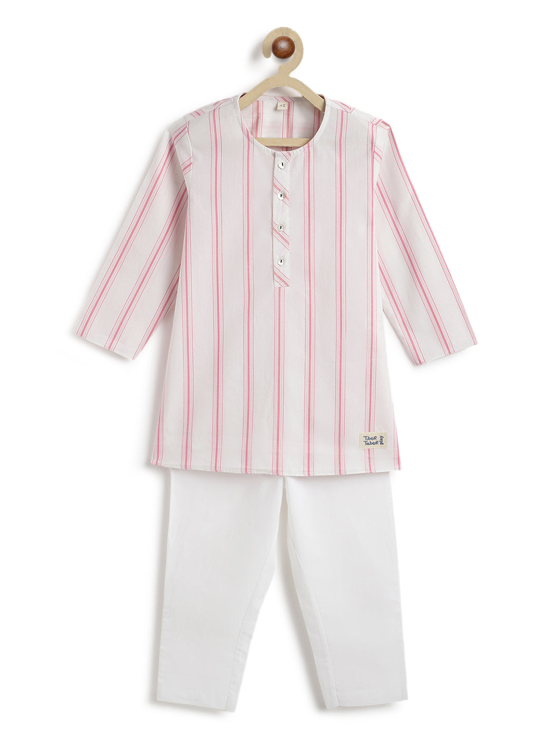 Pink Stripes Boy Kurta Set