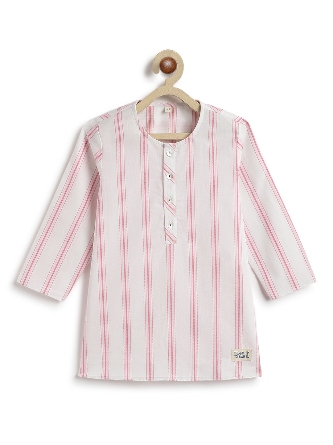 Pink Stripes Boy Kurta Set