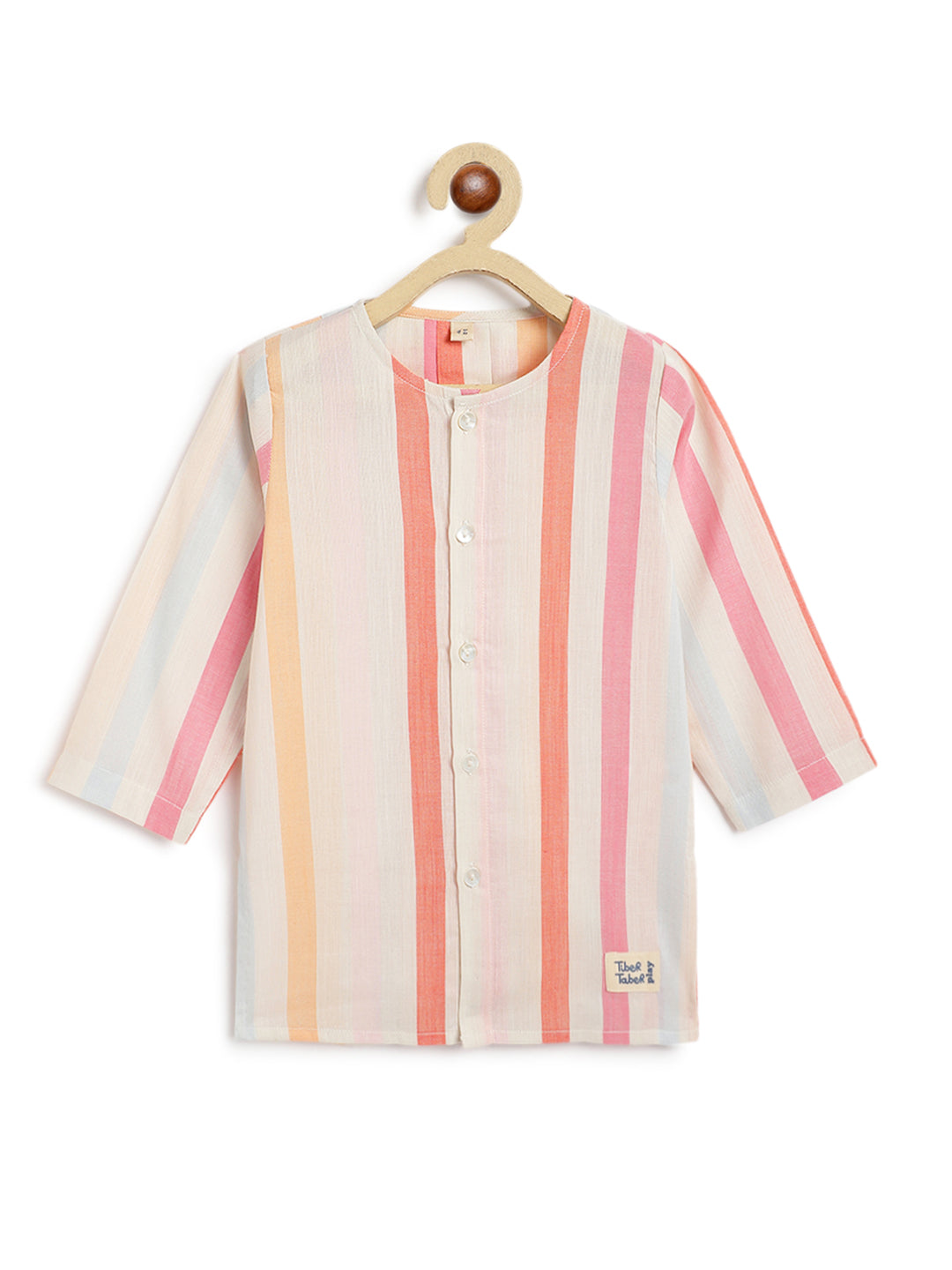 Rainbow Stripes Baby Kurta Set - Image 6