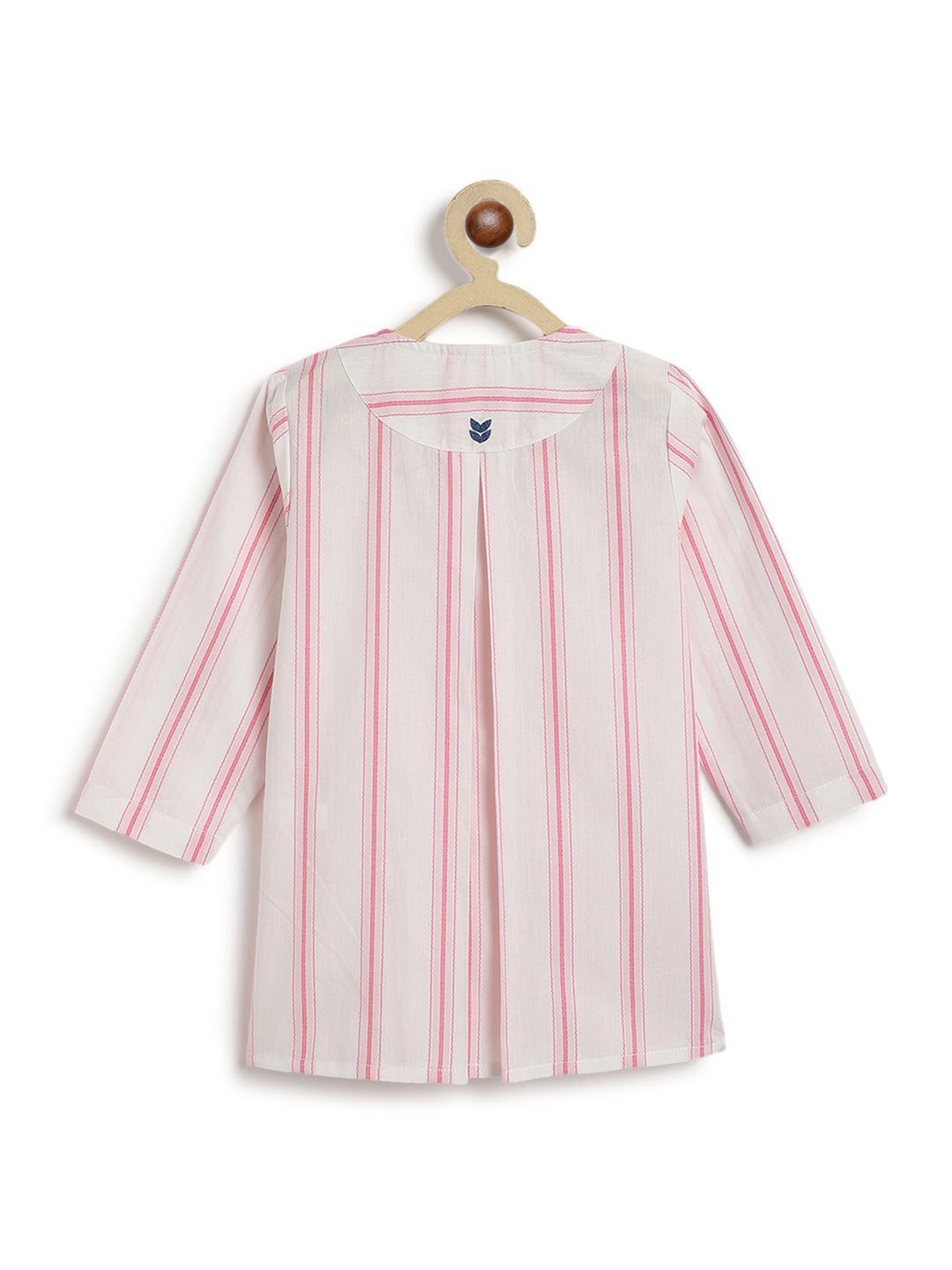 Pink Stripes Baby Kurta Set