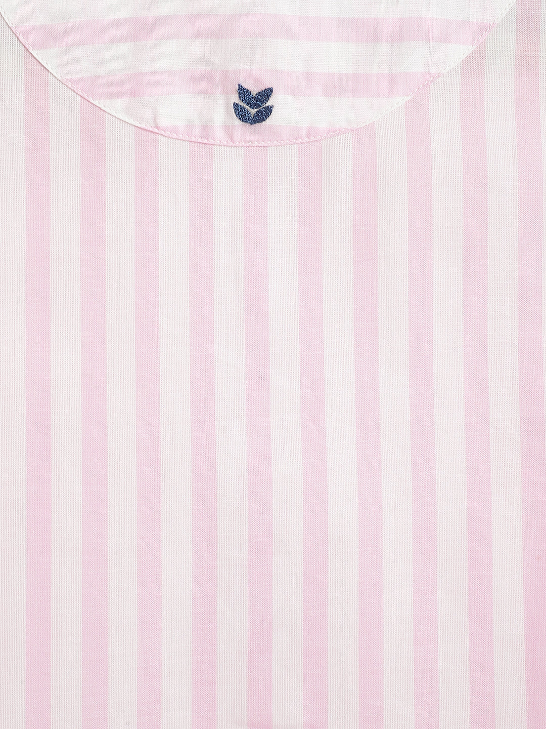 Blush Pink Stripes Boy Kurta Set - Image 9