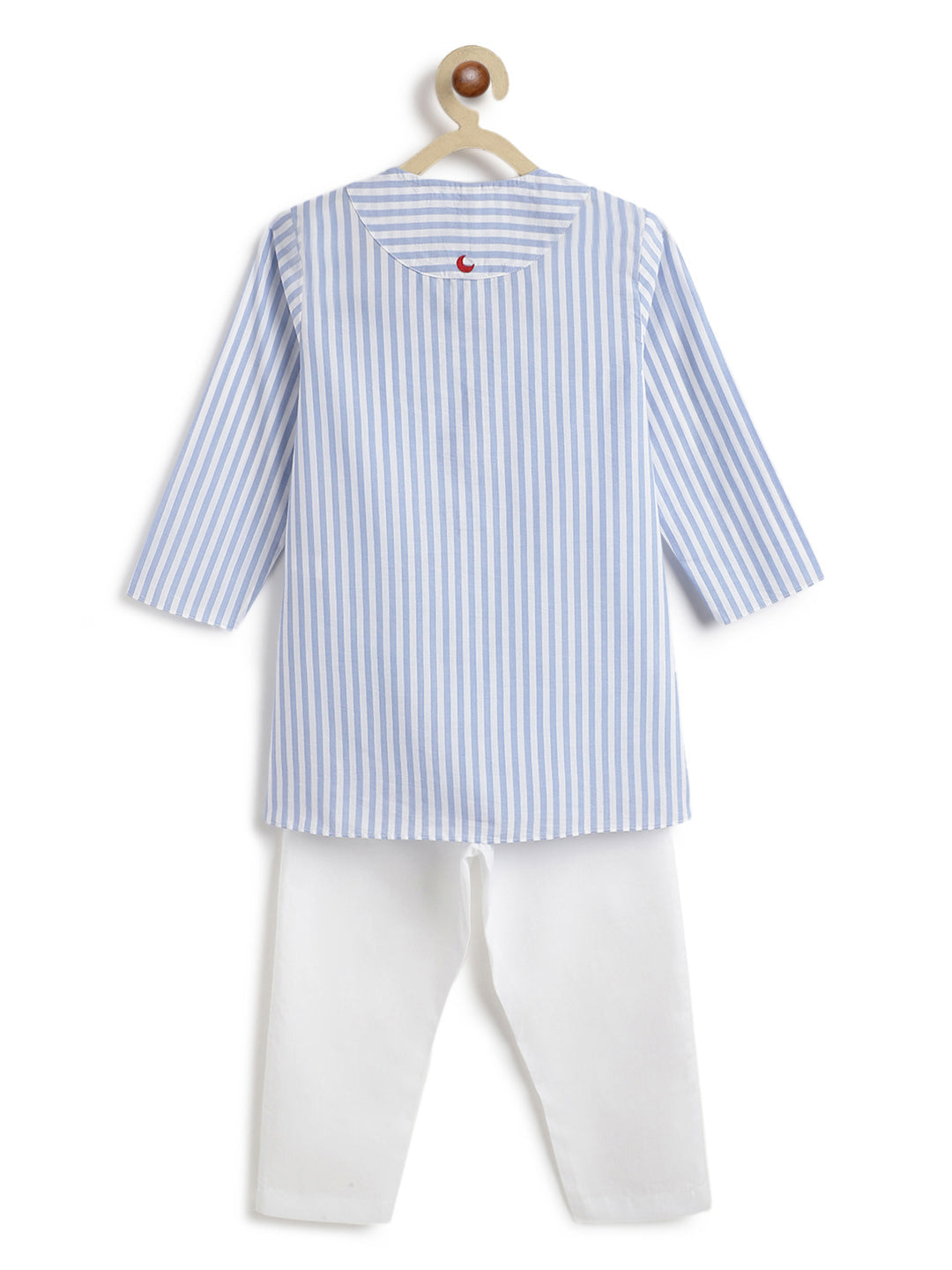 Blue Stripes Boy Kurta Set - Image 5