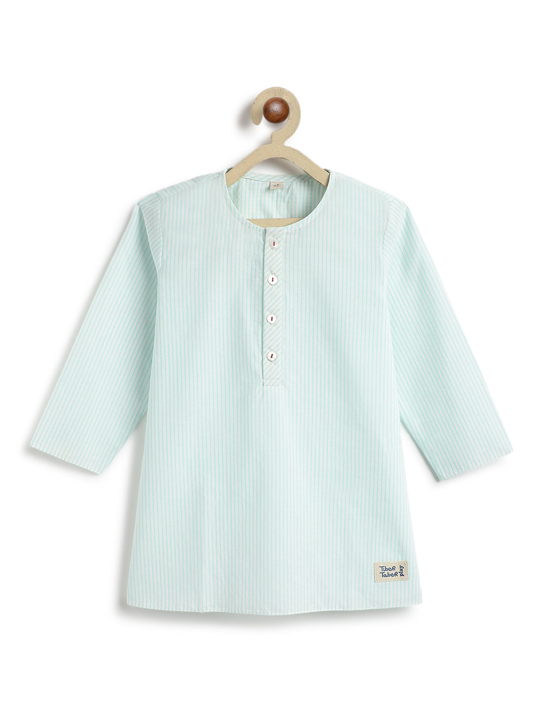 Mint Stripes Boy Kurta Set