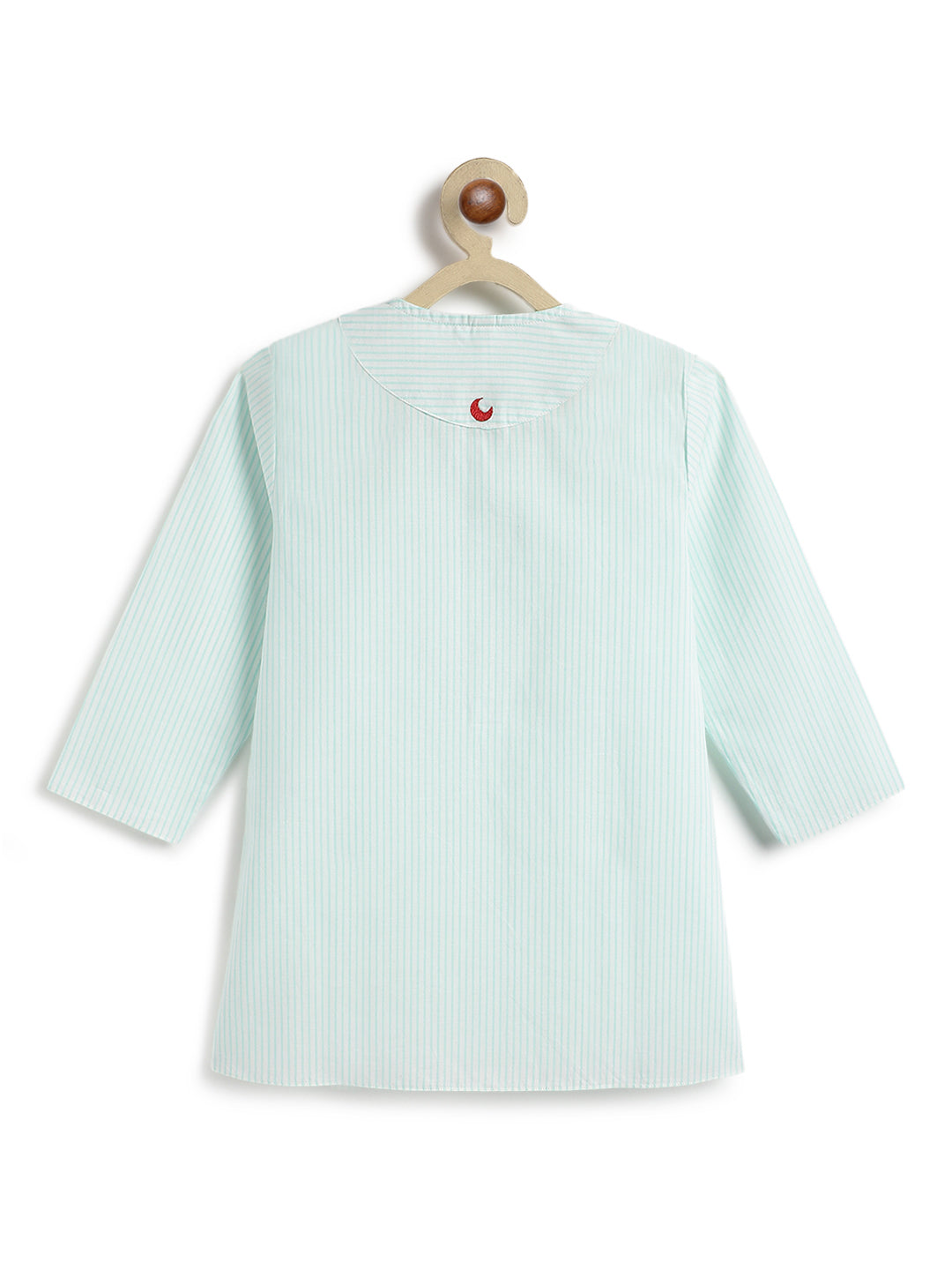 Mint Stripes Boy Kurta Set