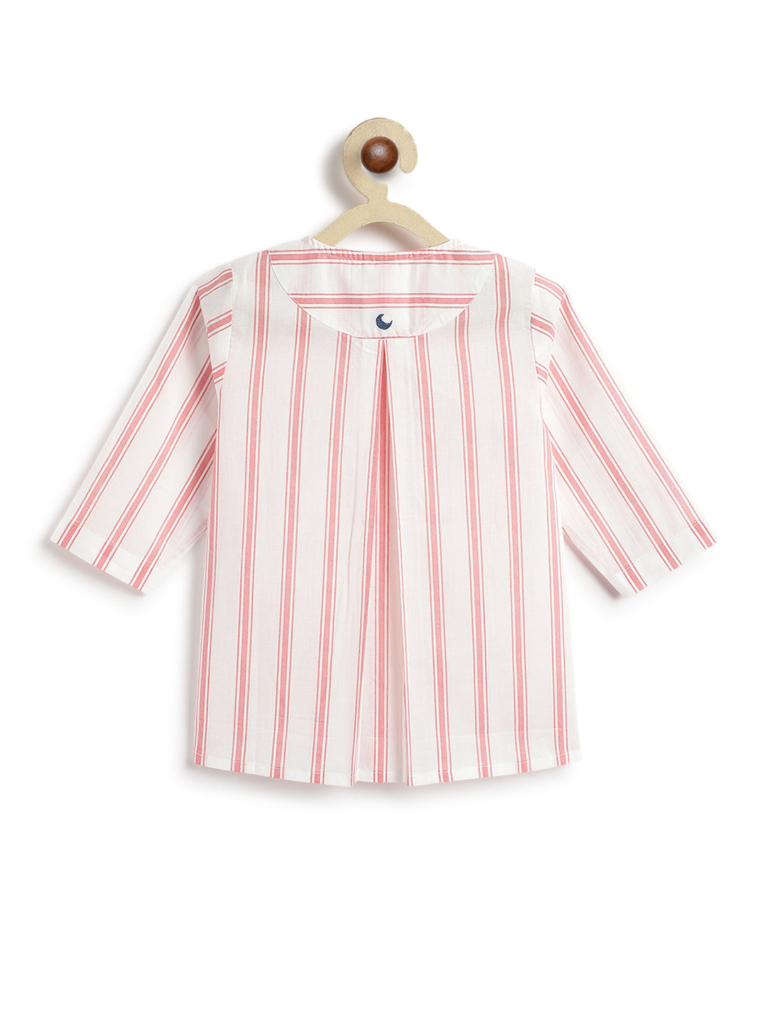 Peach Stripes Baby Kurta Set