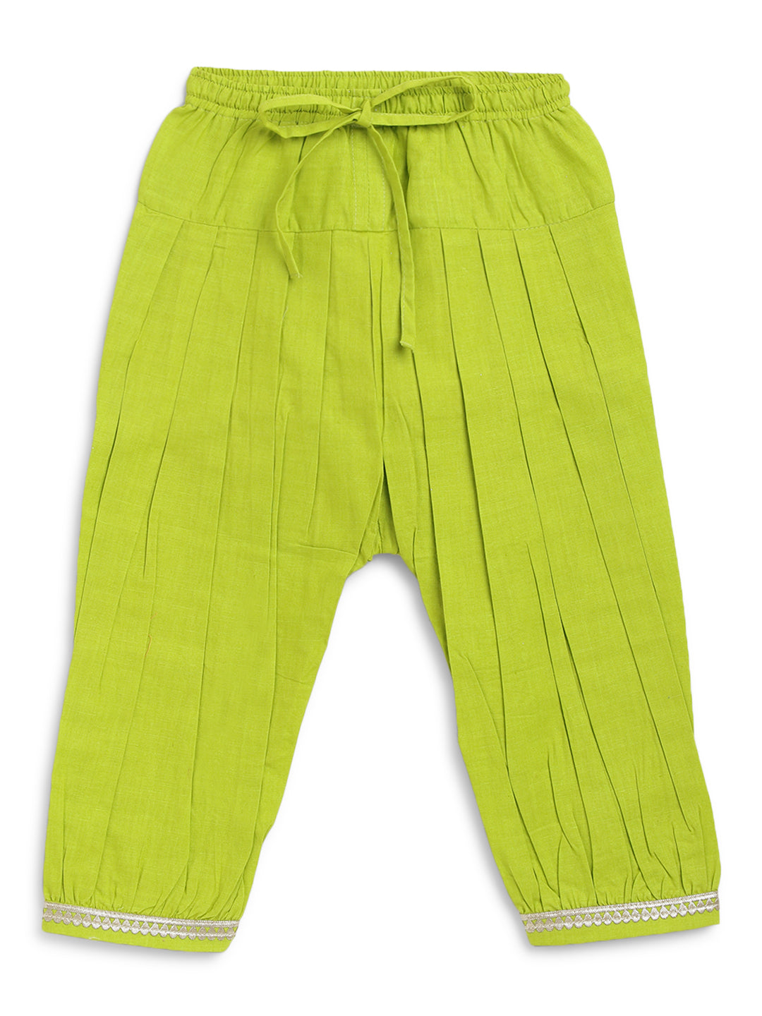 Baby Girl Bandhani Angrakha Suit Set - Green - Image 8
