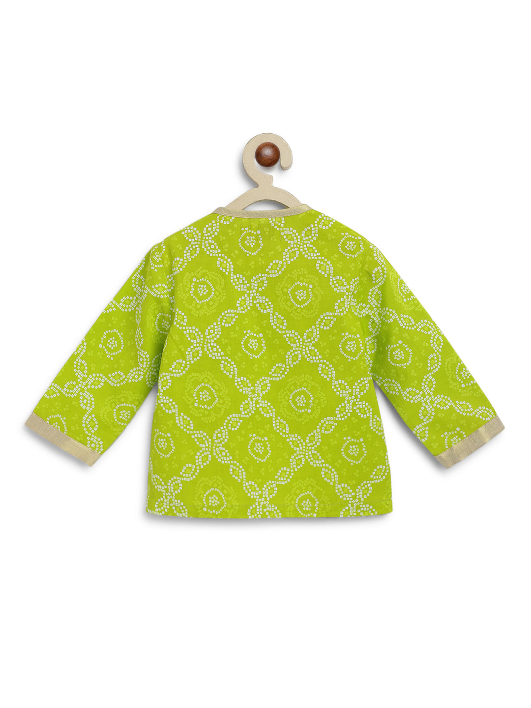 Mini Maharaj Dhoti Kurta Set - Green