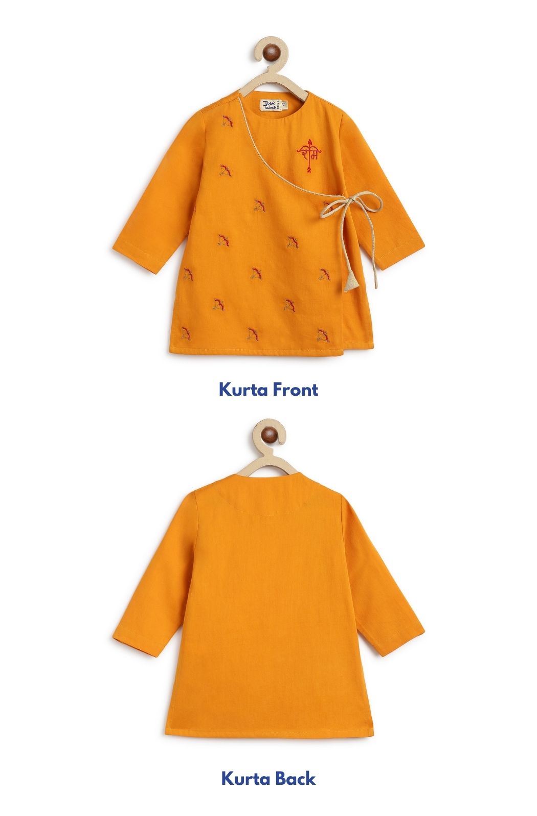 Jai Shri Ram Kurta Pyjama Set - Yellow