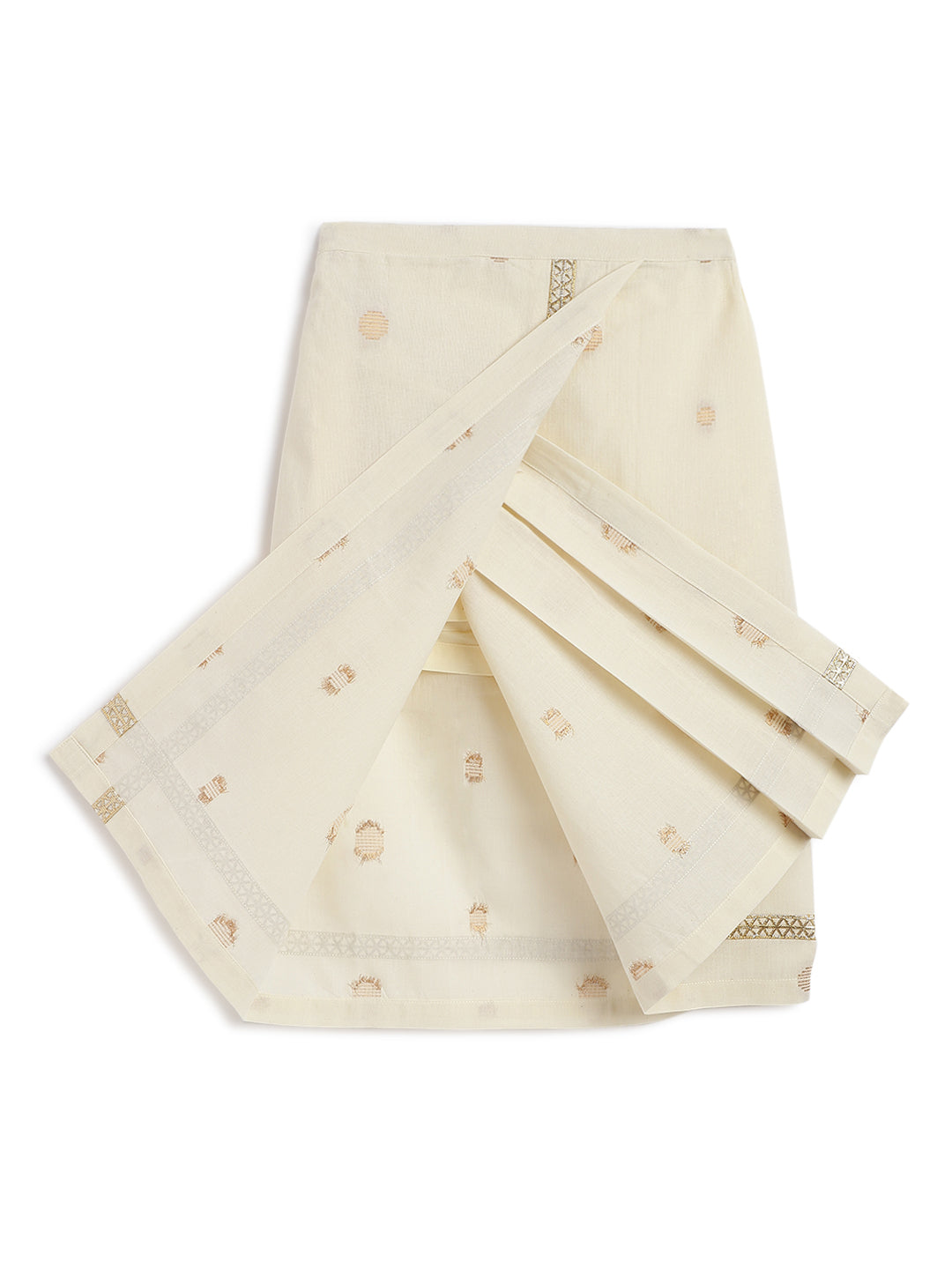 Polka Dot Solid Mundu - Image 5
