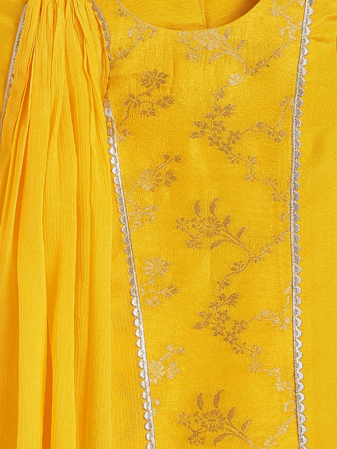 Golden Glow Brocade Suit Set