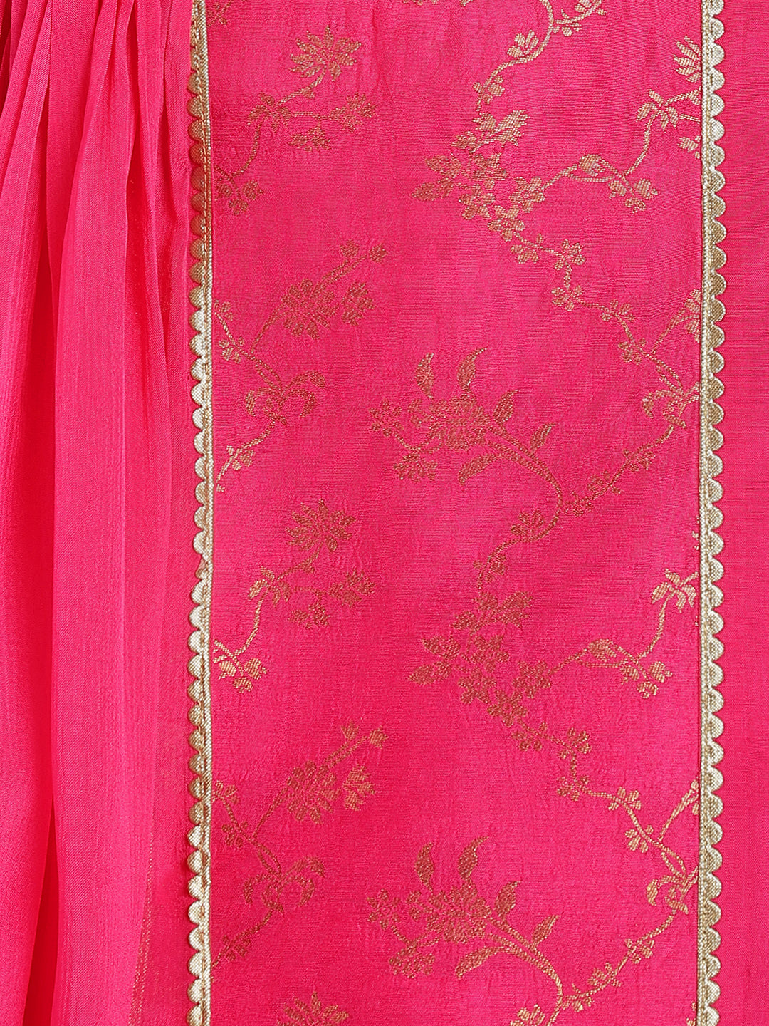 Fuchsia Bloom Brocade Suit Set