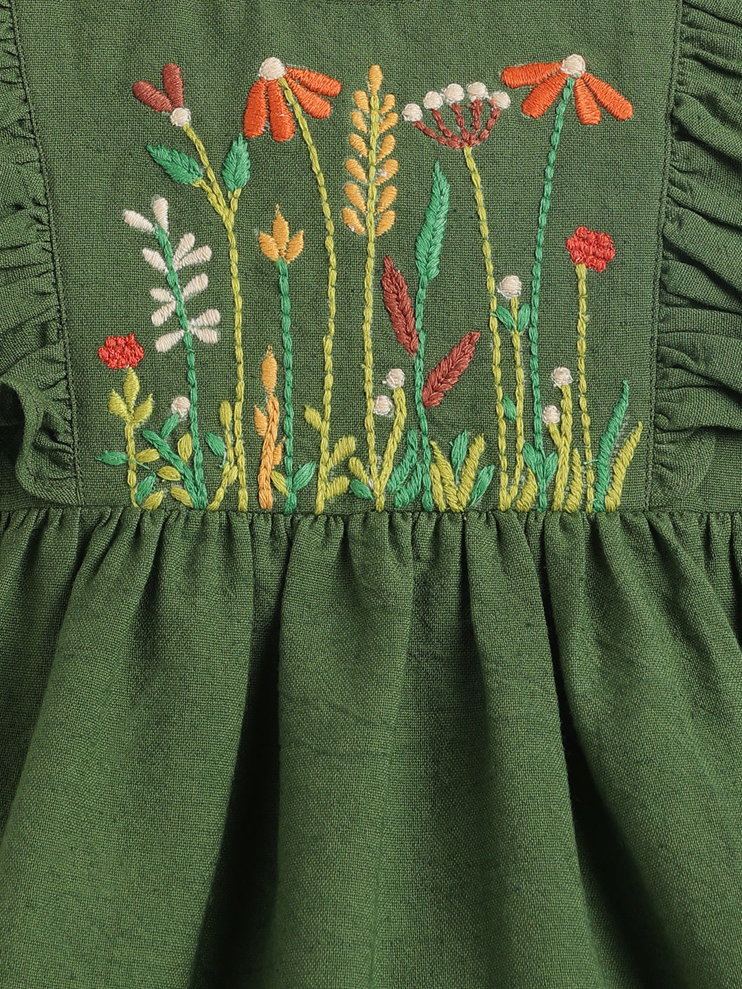 Secret Garden Floral Embroidery Dress - Image 9