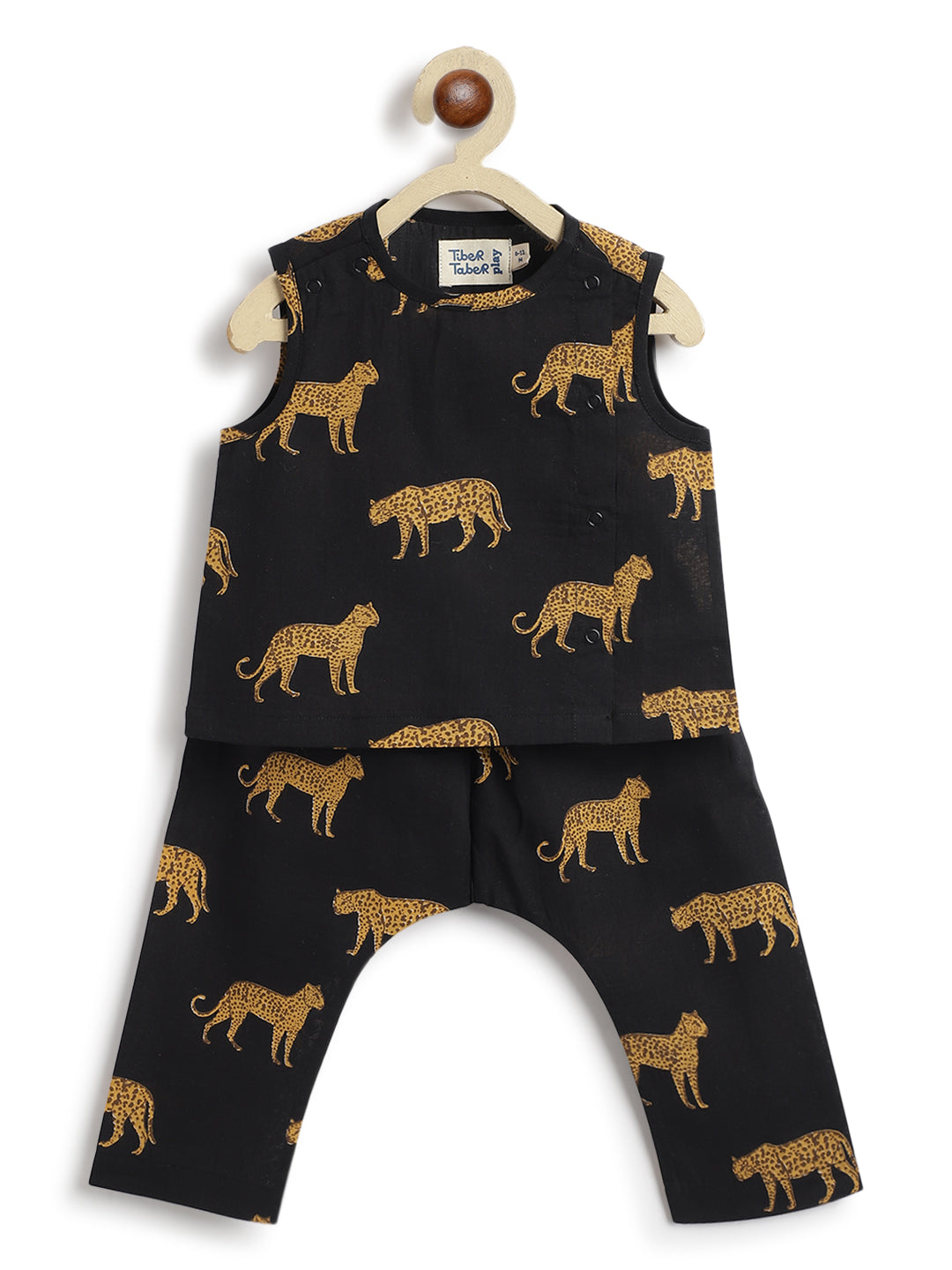 Cheetah Print Jhabla Set