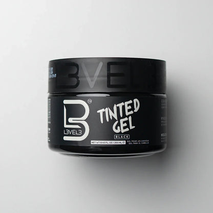LV3 Tinted Hair Gel - Black Colour 250 ml by L3VEL3 - Sustainable Living