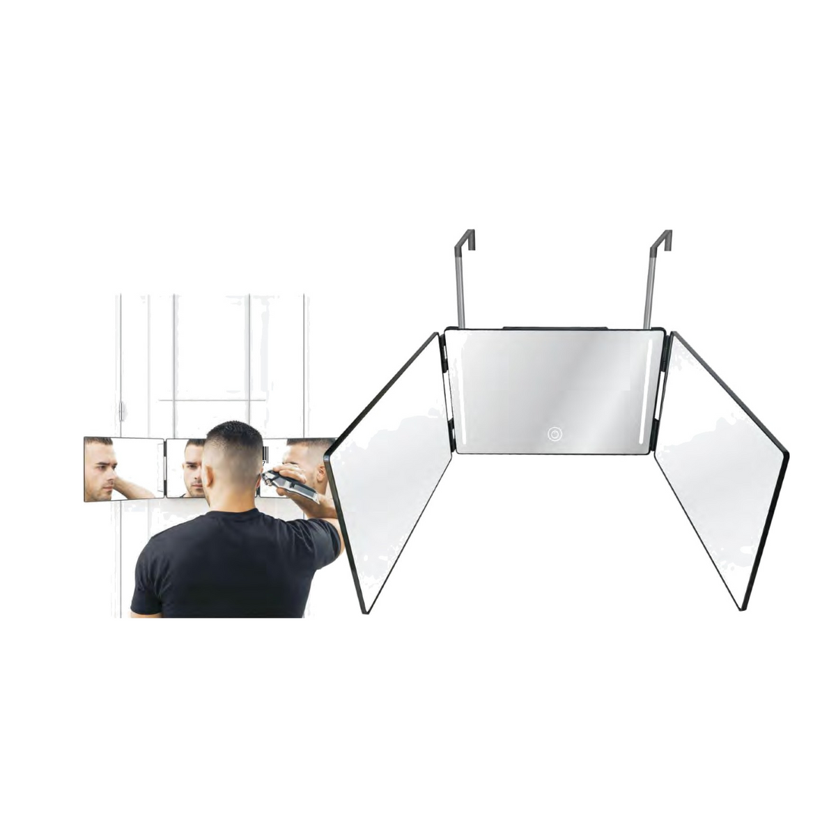Trifold 3 Way Mirror by Black Ice - Sustainable Living