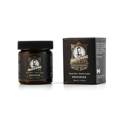 Educated Beards Organic Beard Balm - Unscented / Bare, 50ml by Educated Beards - Sustainable Living