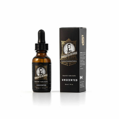 Educated Beards Organic Beard Oil - Unscented / Bare, 30ml by Educated Beards - Sustainable Living
