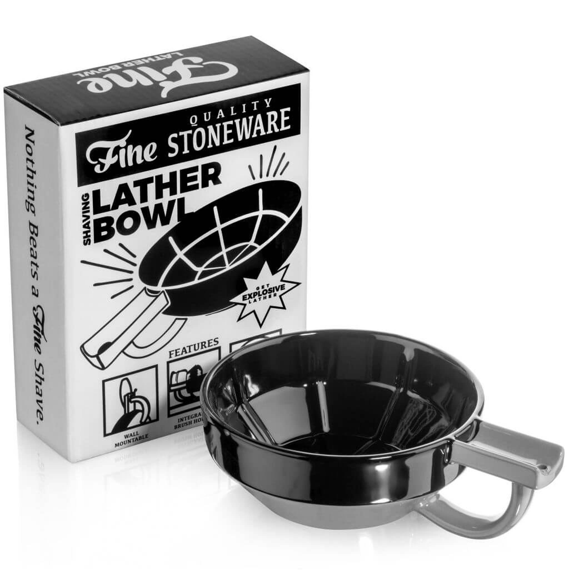 Fine Accoutrements Lather Bowl - Black/Gray - Eco-friendly - Sama Homes